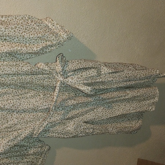 Old Navy Waist-Defined Floral Tie-Belt Midi Plus Wrap Dress XXL - Picture 3 of 8